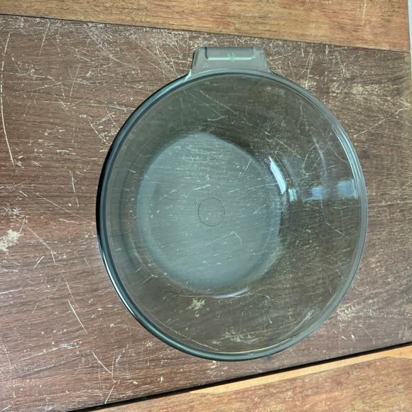 Vintage 1940s Flameware D-K 833-B Blue Tint Pan Skillet Bowl USA - Picture 7 of 9